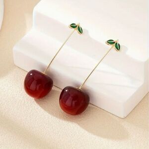 Naked Hanger Cherry Drop Earrings